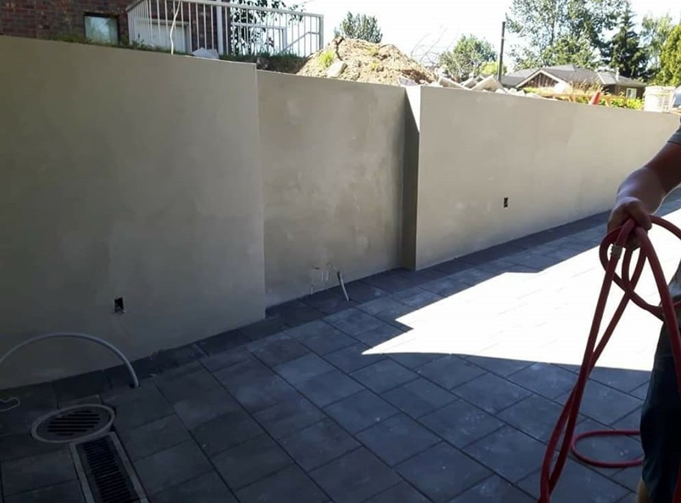 A Compound Wall With a Cream Color Paint